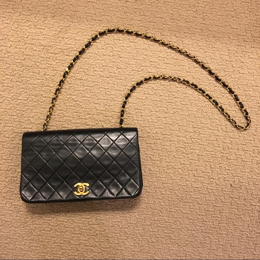 Vintage Chanel Single Flap Handbag